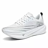 Sneaker Herren Damen Laufschuhe Sportschuhe Turnschuhe Straßenlaufschuhe Freizeitschuhe Leicht Atmungsaktive Schuhe Sport Running Outdoor Walking Jogging Gym Fitness White 42 EU