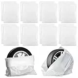 Sporgo 12 Stück Reifentüten Set, Wasserdicht Auto Reifentasche Reifen Schutz für Reifen bis 22 Zoll, Reifenschutzhülle Reifensäcke Staubdicht Reifenhülle Aufbewahrung für Reifentasche (12)
