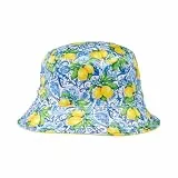 DIVINA Bucket Hat Zitronen und Majoliken - Fischerhut | Bas 90, Design 37 Bis, One size