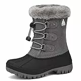 Mishansha Kinder Schneestiefel Mädchen Winterstiefel Warm Gefüttert Jungen Winterschuhe Snowboots Wasserdicht Winter Stiefel Outdoor Boots