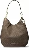Michael Kors Damen Lillie Hobo Schultertasche, Brown/Acorn, 31.8 x 34.3 x 12.7 cm