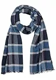 camel active Herren Schals aus Organic Cotton Dunkelblau, menswear-OS