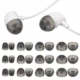 Ouligay 12 Paar Silikon Ersatz Ohrstöpsel, Schwarz Silikon Ohrhörer Ersatzstöpsel in Ear Ohrpolster Kompatibel Komfort Kompatibel mit den Meisten in-Ear Kopfhörer 4 Größe(XS/S/M/L)