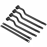 Akozon Motorrad Satteltaschen Satteltaschenstützstangen, Universal Motocycle Sattelstützstangenhalterung Schwarze Halterung Sattelhalterung