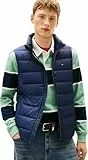 Tommy Jeans Herren Weste Down Leicht, Blau (Dark Night Navy), S