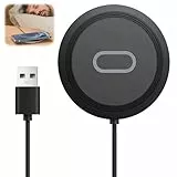 15W Kabelloses Ladegerät, Wireless Charger Ladepad für Schreibtisch, Schnelles Induktionsladegerät für iPhone 15/14/13/12, Samsung und Qi-fähige Geräte, Schlank und Kompakt
