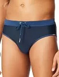 Schiesser Herren Badehose Slip enganliegend Single Jersey - Aqua