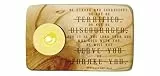Christus-Geschenk, spiritueller Bibelvers, Holz-Teelichthalter mit Bibelvers, christliches Geschenk, Heimdekoration (5. Mose 31:6)