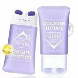 AH-8 Firming Neck Cream - Firming Lifting Neck Cream with Roller - Hals und Dekolleté Creme mit Kollagen & Retinol - Straffenden Halscreme, Reduziert Falten und Schlaffe Haut, Tiefenfeuchtigkeit