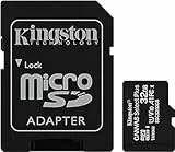 Kingston Canvas Select Plus microSD Speicherkarte, SDCS2/32GB Class 10 (inkl. SD Adapter)