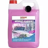 SONAX AntiFrost+KlarSicht Gebrauchsfertig bis -18 °C Zirbe (5 Liter) schneller, schlierenfreier & effektiver Scheibenreiniger für den Winter | Art-Nr. 01315050