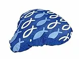 Christliche Geschenkideen Sattelschoner im Fisch-Design Blau