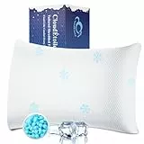 CloudÉtoile Kopfkissen Memory Foam Kissen - Höhenverstellbares Kissen mit Zerkleinerter Memory-Schaum Seitenschläferkissen, Nackenkissen Kopfkissen für Seiten Rücken Bauchschläfer, 50x70x28 cm