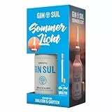 Gin Sul Geschenk-Set – 1 × 0,5 l Distilled Dry Gin made in Hamburg 43% Vol. mit DIY-Öllampenset – Perfekt für Gin-Liebhaber & als Geschenk - Das Sommerlicht für Balkon & Garten