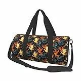 Coole Reisetasche mit Phoenix-Flammen-Druck, Sporttasche für Damen und Herren, Handgepäck, Wochenender, Übernachtung, persönliche Gegenstände, Reisetaschen