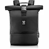 HEAVER® Rolltop Rucksack Damen & Herren, Rucksack mit Laptopfach, Uni Rucksack Damen, Rollrucksack Damen, Casual Daypack, Rucksäcke Damen, Laptop Rucksack wasserabweisend, Waterproof Backpack, Groß