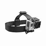SABRENT GoPro/Action cam Kopfband Halterung, Actioncam Kopfgurt Sport & Outdoor Kompatibel mit GoPro Hero 10, 9, 8, 7, Max, Fusion, Hero (2018) 6, 5, 4, Session, DJI, Osmo, Action Kameras (GP-HDST)
