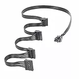 iHaospace 6 Pin zu 15 Pin SATA Festplatte Netzteil Kabel für Corsair RM550x RM650x RM750x RM850x RM1000x RM650i RM750i RM850i RM1000i PSU Adapterkabel