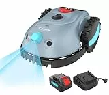 YARDCARE V100 Mähroboter ohne Begrenzungskabel, mit Vision-Navigation, Hindernisvermeidung(150 Arten), 4,0 Ah Akku Rasenmäher Roboter, Rasenroboter mit Graskamm, Ersatzklingen