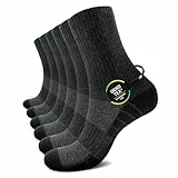 TUUHAW Socken Damen 39-42 Sportsocken Tennissocken Herren 39-42 Grau Herrensocken Baumwolle Wandersocken Laufsocken Herren Strümpfe Damensocken Trekkingsocken
