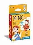 Clementoni - Mimo Mestieri, Deck mit 50 Karten zum Nachahmen von Posen und Aktion, für Kinder von 5 Jahren und die ganze Familie, 2-6 Spieler, Geschenkidee Made in Italy, italienische Sprache, 16732