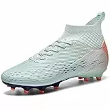 NUTTOPL Fußballschuhe Herren Professionelle Fussballschuhe Kunstrasen Jugendliche Athletics Trainingsschuhe Outdoor Sport Football Schuhe Mondfarbe 39 EU