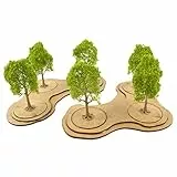 War World Gaming MDF Größe Baum Basen x 2 - Tabletop Wargame Spiele Diorama Gelände Landschaft Modellbau Modell Schlachtfeld Objektiv Miniatur Figur Wald