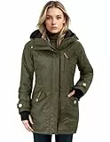 berydale Winterjacke Damen Parka I Warme Übergangsjacke Damen I Atmungsaktiv, Wind- und Wasserdicht I Wintermantel mit Thermowattierung