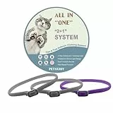 Collares para Gatos 2 en 1 – 2 Collares Antipulgas y Garrapatas + 1 Beruhigend mit Aceites Naturales, Ajustable y Confortable, Exclusivo y Económico, Protección y Relajación 24/7