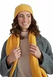 Style & Republic Damen Klassische Kaschmir Mütze-Beanie aus 100% Cashmere, Deine kuschelige und warme Premium-Strickmütze für stilvolle Herbst und Winter-momente (Senf)
