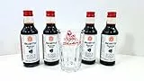 ANGOSTURA Set ? 4X ANGOSTURA BITTER je 200ml (48% Vol) + Carpi. Glas geeicht 4cl
