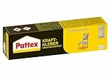 Pattex Kraftkleber Transparent, Klebstoff mit hoher Haftkraft und Wärmefestigkeit, starker & glasklarer Kleber, Transparent, 1 x 125g Tube