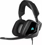 Corsair Void Elite RGB USB Gaming Headset (7.1 Surround Sound, iCUE RGB-Beleuchtung, Mikrofaser und Memory-Schaumstoff Ohrpolster, für PC, Xbox One, PS4, Switch und Mobilgeräte) Schwarz