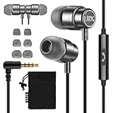 UliX Rider Kopfhörer, kabelgebunden, In-Ear-Kopfhörer mit Mikrofon, 5 Jahre Garantie, 3,5 mm Klinkenstecker, kompatibel mit Handys Samsung, iPhone, Huawei, Xiaomi, Computer