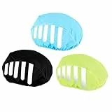 3 Stück Regenschutz Fahrradhelm Wasserdicht, Regenhaube Fahrradhelme Regenüberzug, Fahrrad Regenschutz für Fahrradhelm überzug Wasserdicht Reflektierender Helmüberzug Helmschutz für Fahrten Reisen