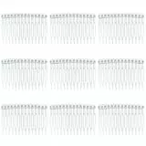 9 Stück Haarkamm Zum Stecken Steckkamm Haare French Side Combs Small Kunststoff Seite Haar Twist Kamm Steckkämme Französisch Twist Kamm Haar Clips Mit Zähnen Für Haarzubehör (transparent)