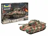 Revell 80-3249 Modellbausatz Panzer 1:35 - TigerII AUSF.B (Henschel Turret) im Maßstab 1:35, Level 4, originalgetreue Nachbildung mit vielen Details, 3249, Keine