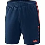 JAKO Herren Shorts Competition 2.0, Navy/Flame, L