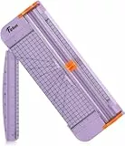 Firbon A4 Papierschneider 12 Zoll Titan Gerader Schneidemaschine Scrapbooking Werkzeug mit Automatischem Sicherheitsschutz und Seitenlineal Austauschbare Klinge für Coupon, Karton, Etikett und Foto
