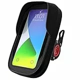 BAONUOR Fahrrad Handyhalterung Tasche Wasserdicht, Fahrradtasche Lenker [Vollständiger Schutz & Anti-Shake] 360° drehbare Handy Halterung für iPhone 13/12/11, Samsung S8/S9S21/S20, Huawei, Xiaomi