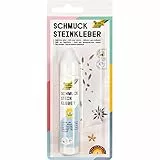 folia 12030 - Schmucksteinkleber, 30 g, lösungsmittelfrei, transparent trocknend - für punktgenaues Kleben von Schmucksteinen und -perlen