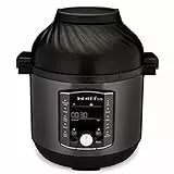 Instant Pot Pro Crisp 11-in-1-Elektro-Multikocher – Schnellkochtopf, Heißluftfritteuse, Slow Cooker, Dampfgarer, Grill, Dörrgerät und Sous-Vide-Maschine – Schwarzer Edelstahl,1500 W, 7.6 L,
