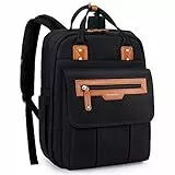 Pomelo Best Wickelrucksack Wickeltasche Rucksack mit abnehmbare Wickelauflage und Kinderwagenbefestigung, Große Babytasche für unterwegs (Schwarz)