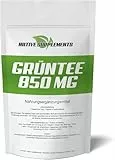 Grüntee Extrakt Kapseln Bioverfügbar und mit 850mg Grüntee pro Kapsel Grüner Tee Hochdosiert BESTE Preis-Leistung - Green Tea Capsules in Exclusiver Qualität (ACHT Packungen)