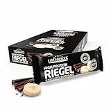 Layenberger High Protein Riegel - Fitness Power Bar, viel Eiweiß, wenig Zucker - 18er Pack (18 x 35 g) - Schoko-Banane