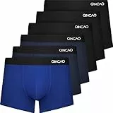 QINCAO Boxershorts Herren 6er Pack Ohne Kratzenden Zettel Männer Unterhosen Unterwäsche Boxer Baumwolle(Gr. S - 4XL)