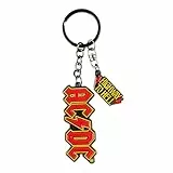 Grupo Erik Schlüsselanhänger Ringe AC/DC Schlüsselring - Offizieller AC/DC Fanartikel Geschenke Männder und Frauen