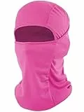 fuinloth Sturmhaube, Skimaske Balaclava, Motorrad Fahrrad gesichtshaube für Herren/Damen Rosarot