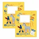 Formati Elementarheft E.1, 2 Hefte mit Übungsaufgaben, je 14 Blatt, Vorschulheft aus 100% Recyclingpapier