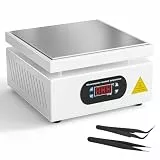 Kidken Elektrische Heizplatte Vorwärmstation 200X200MM Löt-Heizplatte 700W Digital LCD Elektronische Heizplatte Vorwärmstation Heizung 0-400℃ Einstellbar